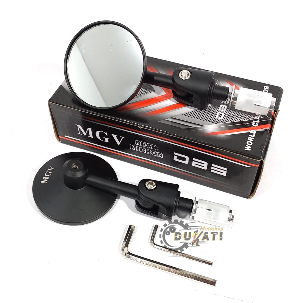 SPION JALU BULAT HITAM SPION BAR END KACA CEMBUNG MGV UNIVERSAL