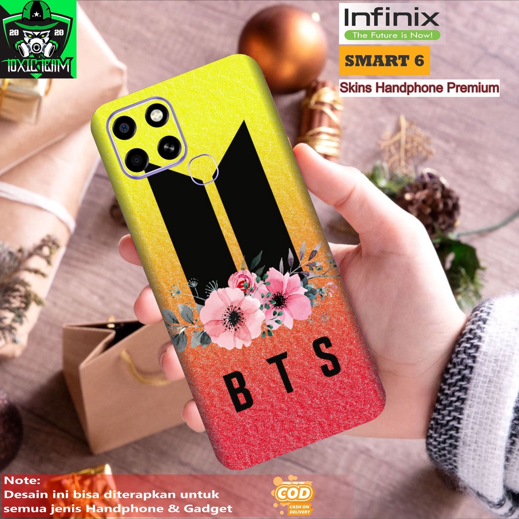 GARSKIN HANDPHONE INFINIX SMART 6 BTS GRADASI (2PCS)