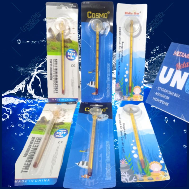 Jual Thermometer Pengatur Suhu Thermometer Aquarium Glass