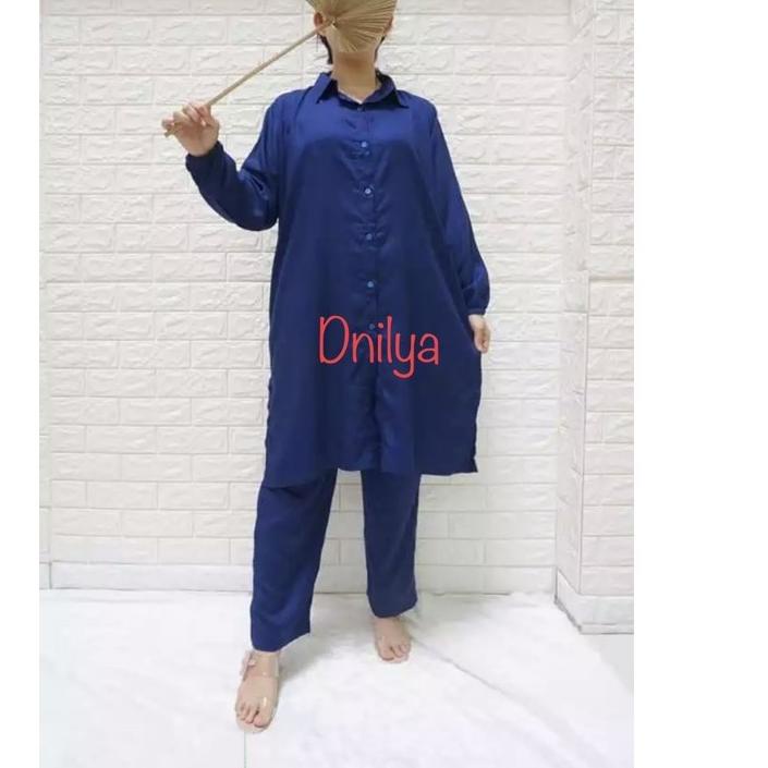 ۩ SETCEL LONG TUNIK POLOS JUMBO/LONG TUNIK TERBARU/FASHION WANITA//DNILYA ✺