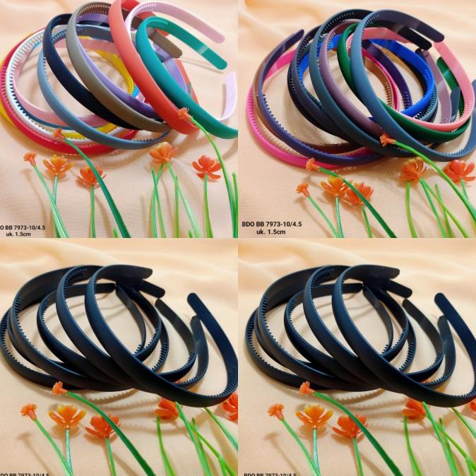 Bando Plastik Doff 1cm Aneka Warna Aksesoris Wanita Dan Pria