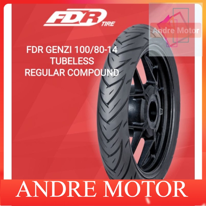 Ban Luar FDR GENZI 100/80 ring 14 Tubeless