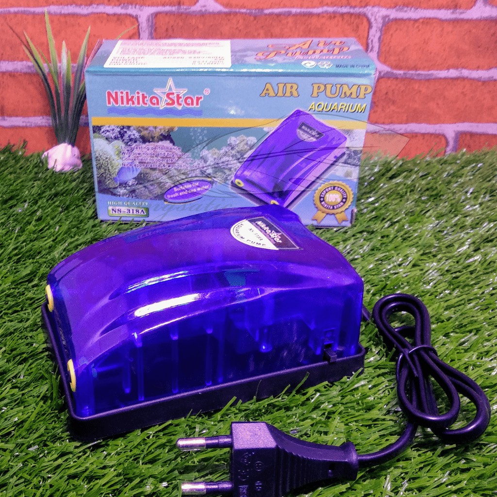 AERATOR AIRATOR AQUARIUM 2 LUBANG NIKITA STAR NS-318 A NS 318 A NS318 A GELEMBUNG UDARA