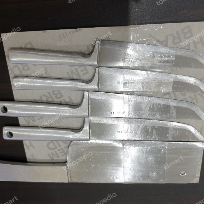 Pisau Dapur Stainless Set 5pc Knife Set Murah Pisau Buah Daging PST04