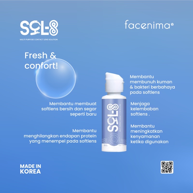 Air Softlens / Cairan Softlens SOL8 60ml by Exoticon Made in Korea