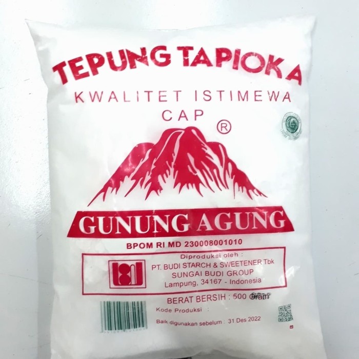 

hbt204tt Tepung Tapioka Cap Gunung Agung 500Gr Da01D100