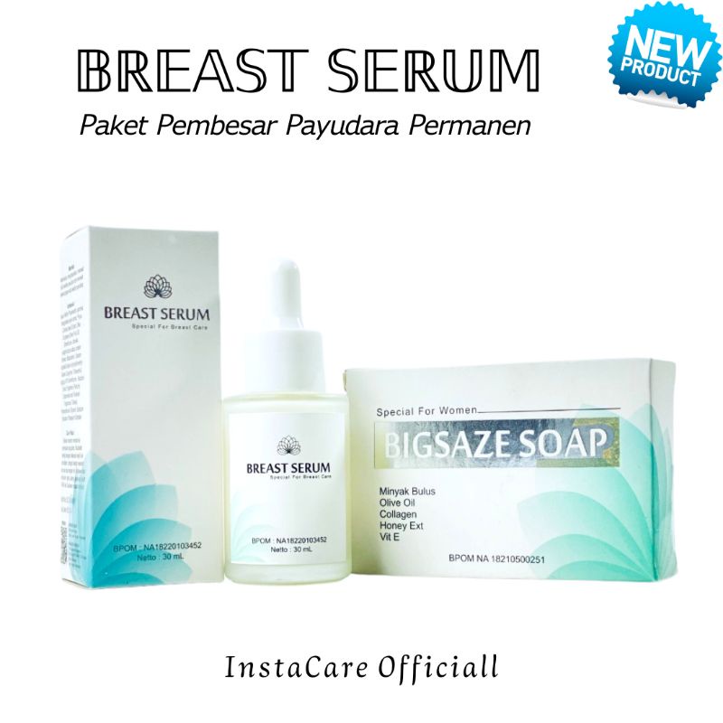 BREAST SERUM PEMBESAR PAYUDARA BPOM - SERUM PAYUDARA - PENGENCANG PAYUDARA BIGSAZE SHOAP SABUN PEMBE