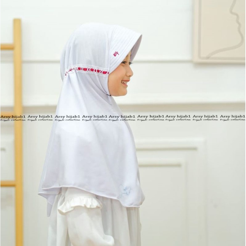 jilbab anak sekolah sd serut belakang 6-9thn