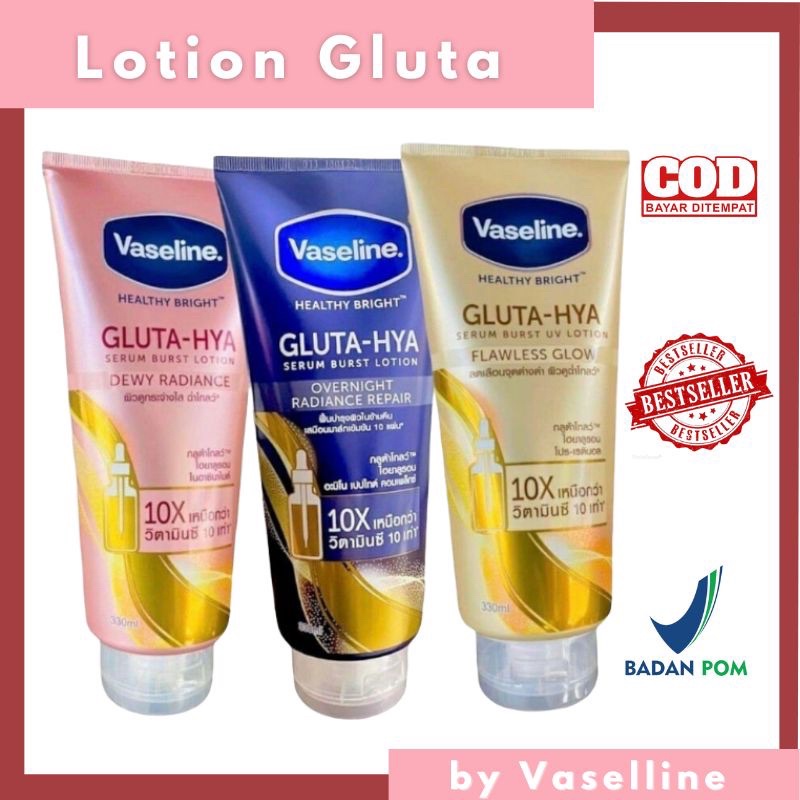 VASELINE HEALTHY BRIGHT GLUTA-HYA SERUM BURST UV LOTION 200ML