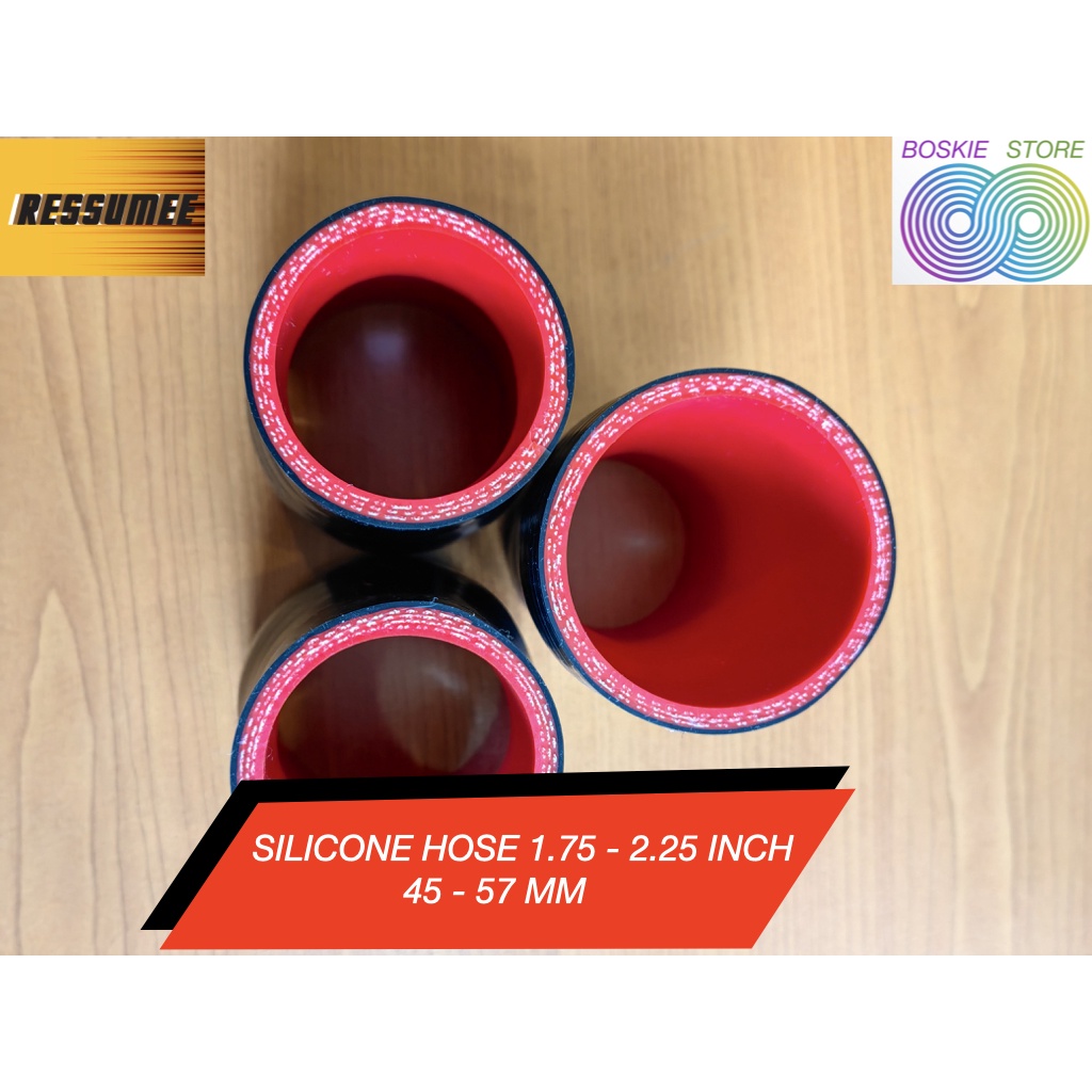 Silicone Hose Reducer 1.75 ke 2.25 Inch atau 45 ke 57 MM Intercooler