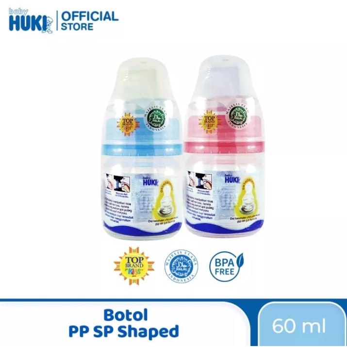 Huki - Botol PP SP Shaped 60 ml