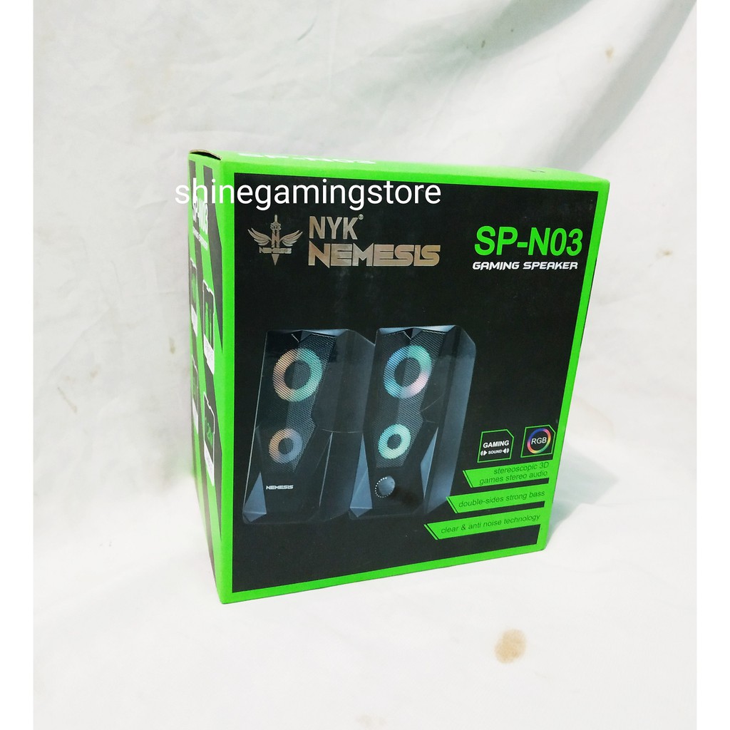 Speaker NYK SP-N03 Sound Gaming Speaker Ligthing RGB Strong Bass