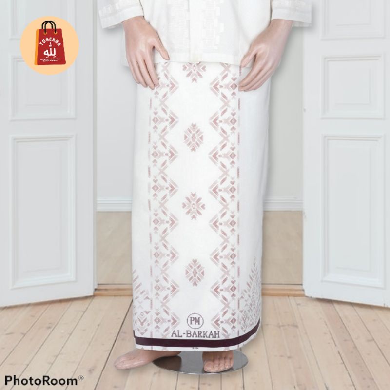 SARUNG SAMARINDA Al-BARKAH Putih Polos Sarung Pulau Mas sarung berkualitas tinggi sarung tidak kusut