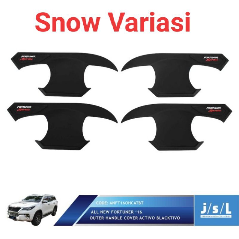 New Fortuner 2016 Mangkok pintu outer handle activo black JSL