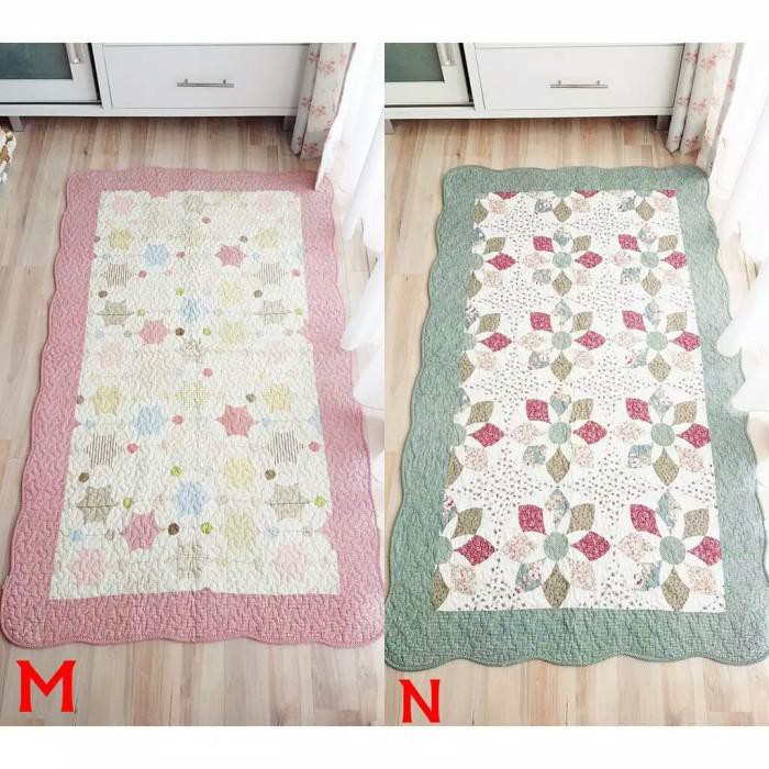 Cover / Karpet/Keset Quilt Katun Tebal/Cover Sofa - Motif Mn