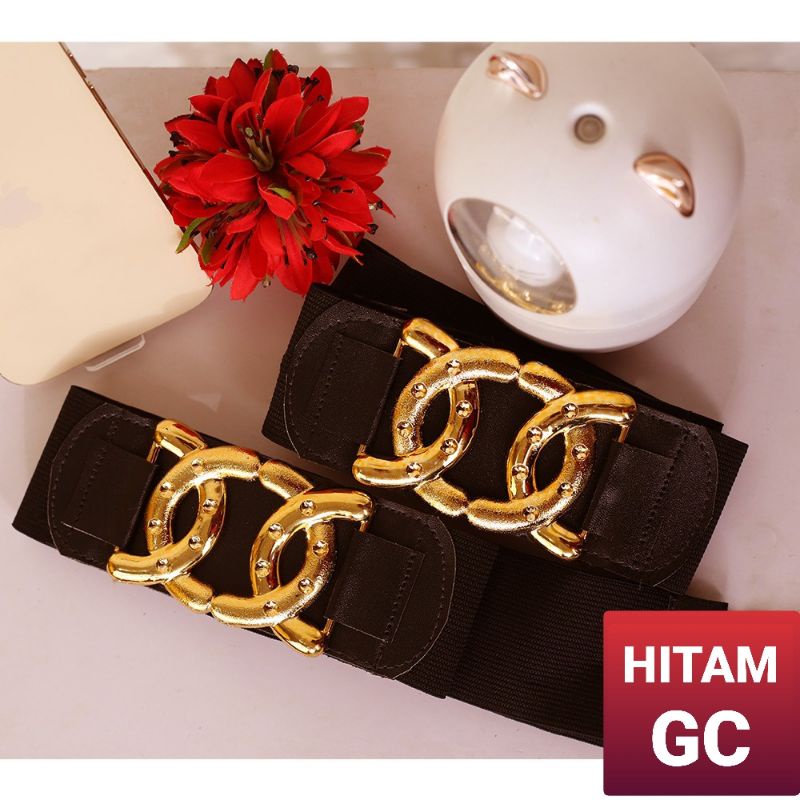 BELT KEPALA EMAS / SILVER IKAT PINGGANG WANITA KARET