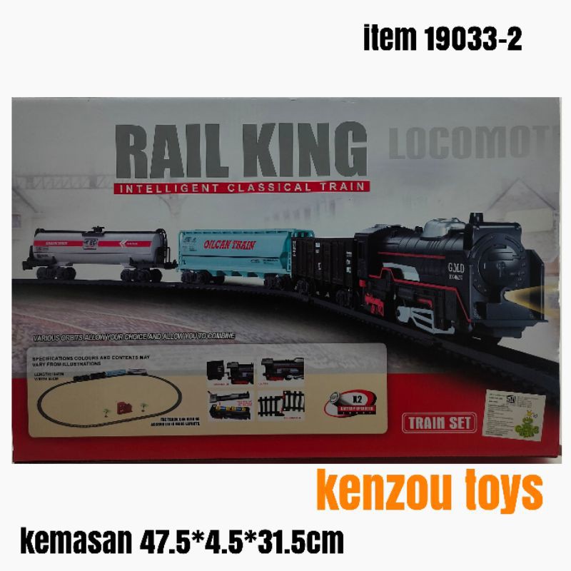 Mainan Kereta Set Rail King Intelligent Classical Train 19033-2