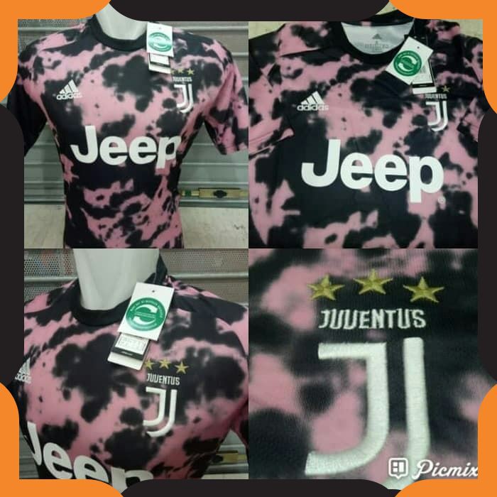 {COD}73 KAOS BAJU  JERSEY BOLA JUVENTUS TRAINING PINK BAYERN MUNCHEN ZIPPER COLLAR  GRADE ORI