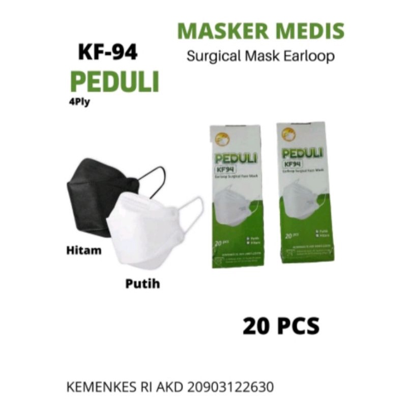 Masker KF94 4 ply Earloop 20 pcs - PEDULI