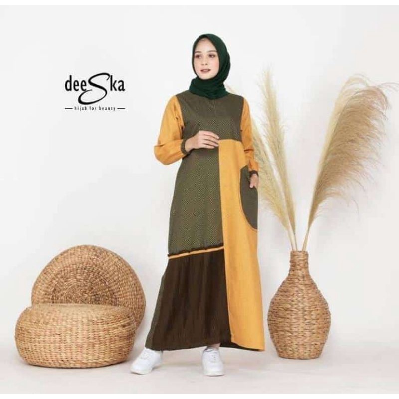 GAMIS KATUN DEESKA OUTFIT SCARVES ORIGINAL