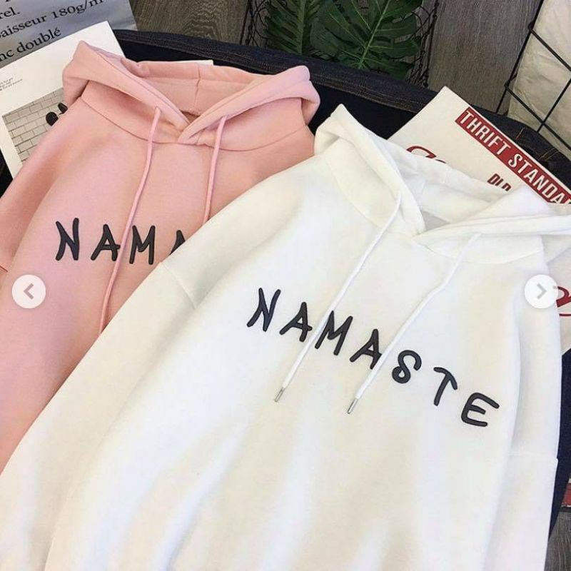 S - XXXXXL(6XL) Hoodie NAMASTE BIG SIZE Jacket OVERSIZE Boy Girl Dusty Pink White Jumbo Fleece 5XL 4XL 3XL 2XL XL L