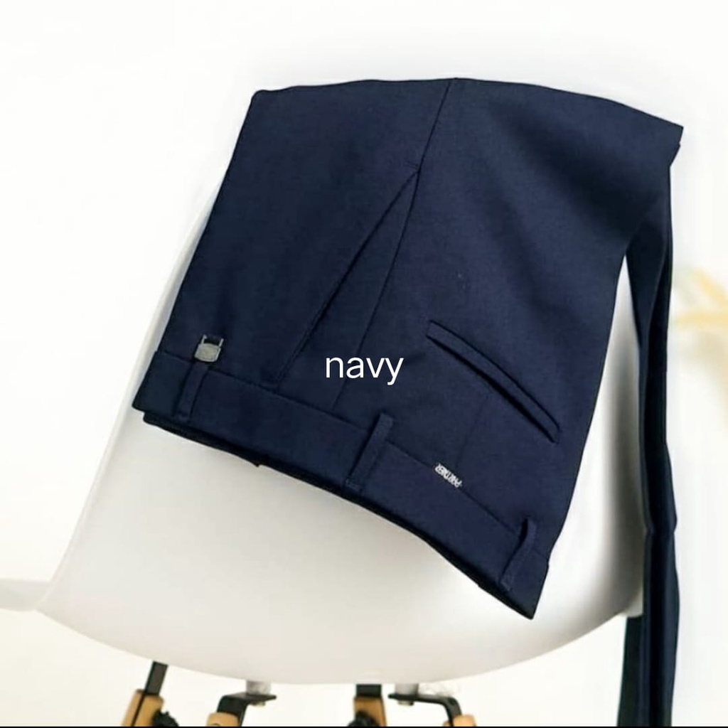 Celana Kantor Formal Kerja Bahan Dasar Pria Slimfit