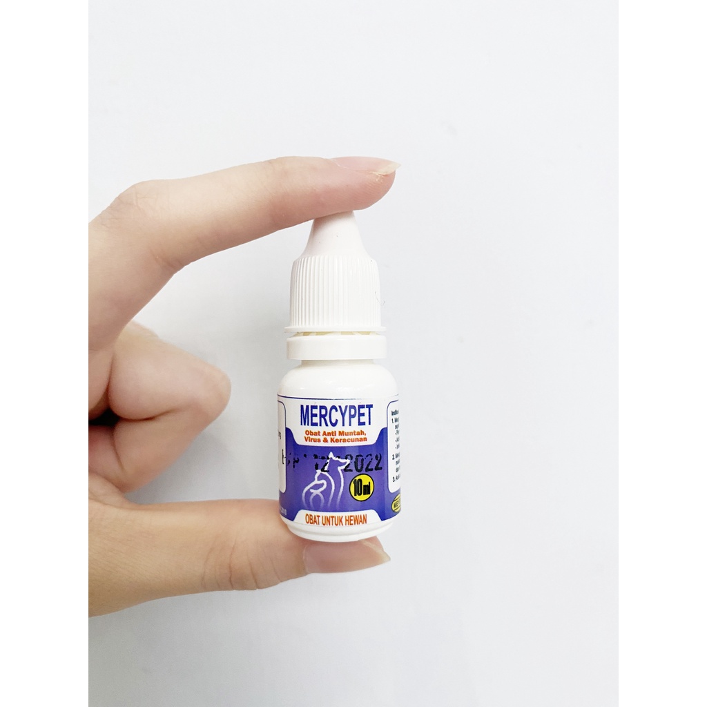 Mercypet 10 ml - Obat Parvo Anti Muntah Virus Keracunan Untuk Kucing Anjing