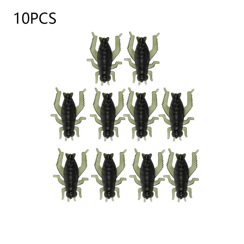 TOP 10 /20 /50pcs/lot Umpan Serangga Lembut Hot Artificial Swim Cricket