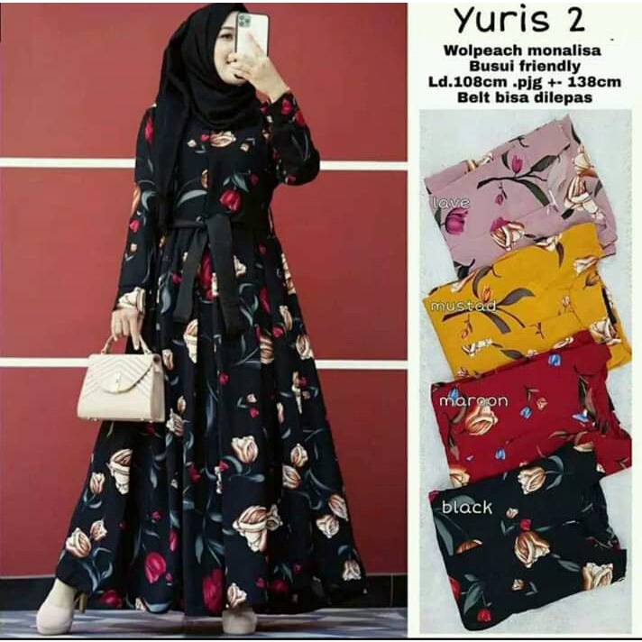 [COD] Ellena Dress/Tulip dress/Gamis katun monalisa