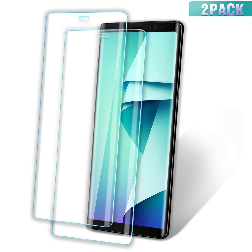 2pcs Samsung Galaxy Note 9pelindung Layar Tempered Glass Melengkung 3D Premium