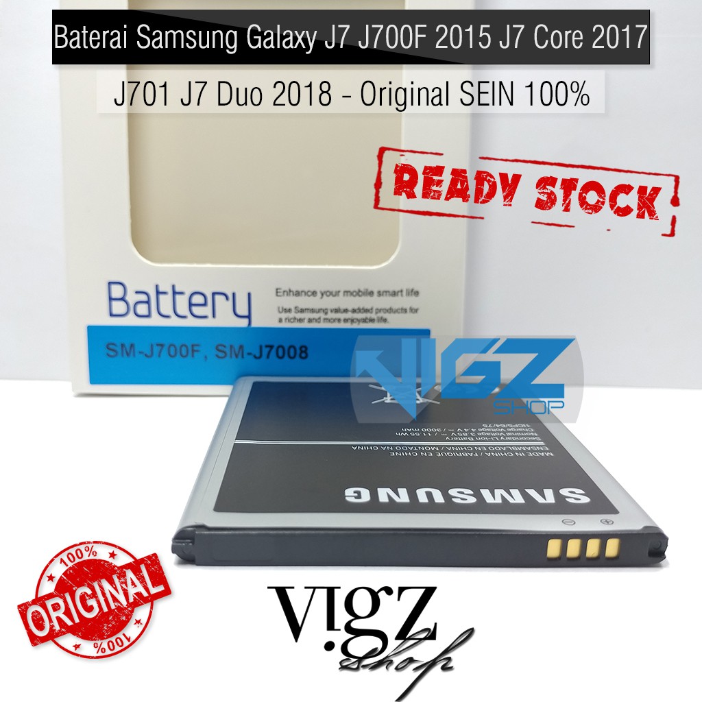 Baterai Samsung Galaxy J7 J700F 2015 J4 J400F 2018 J7 Core 2017 J701 J7 Duo 2018 Original SEIN 100%