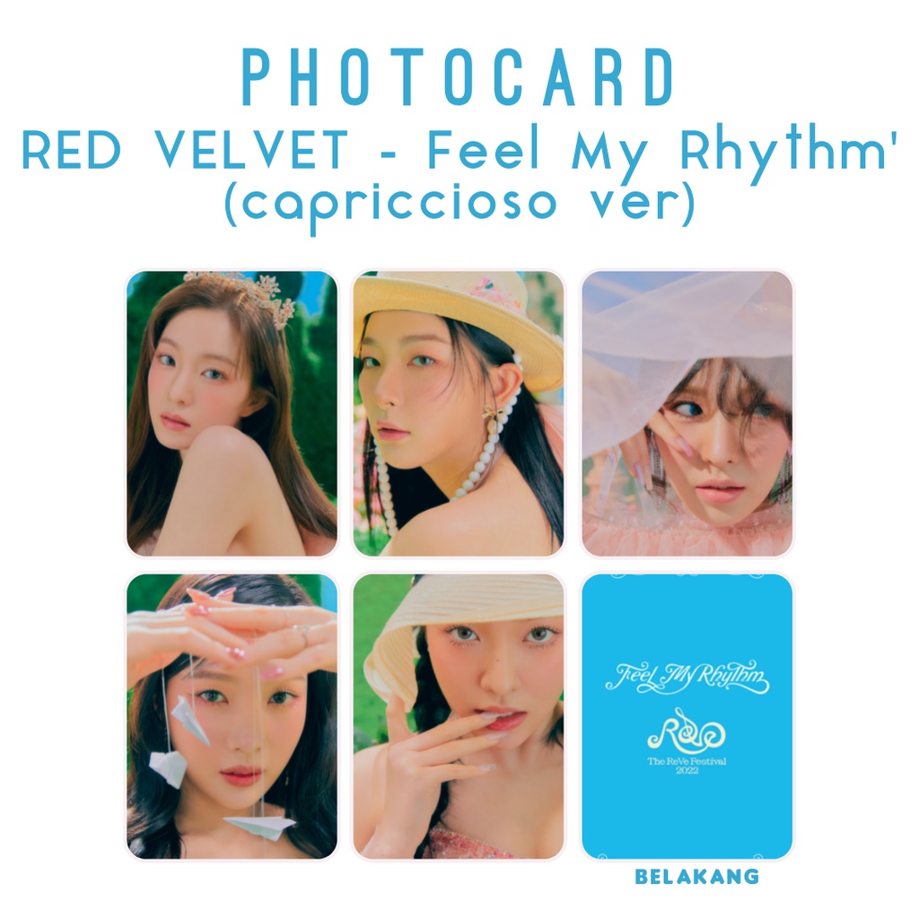 Photocard Red Velvet - Feel My Rhythm Full member isi 7 PC