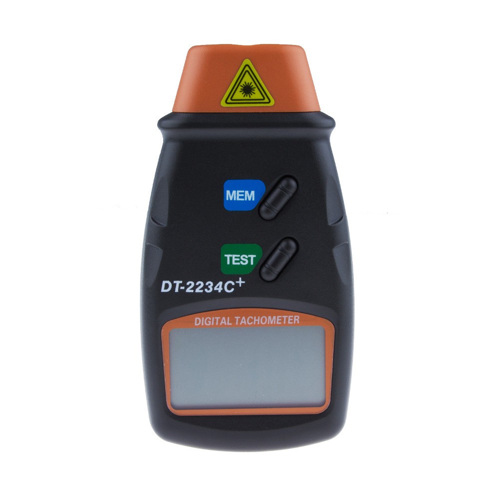 LCD Digital Laser Photo Tachometer 2.5-100000 RPM - DT-2234C+ - OMRS6ABK Black