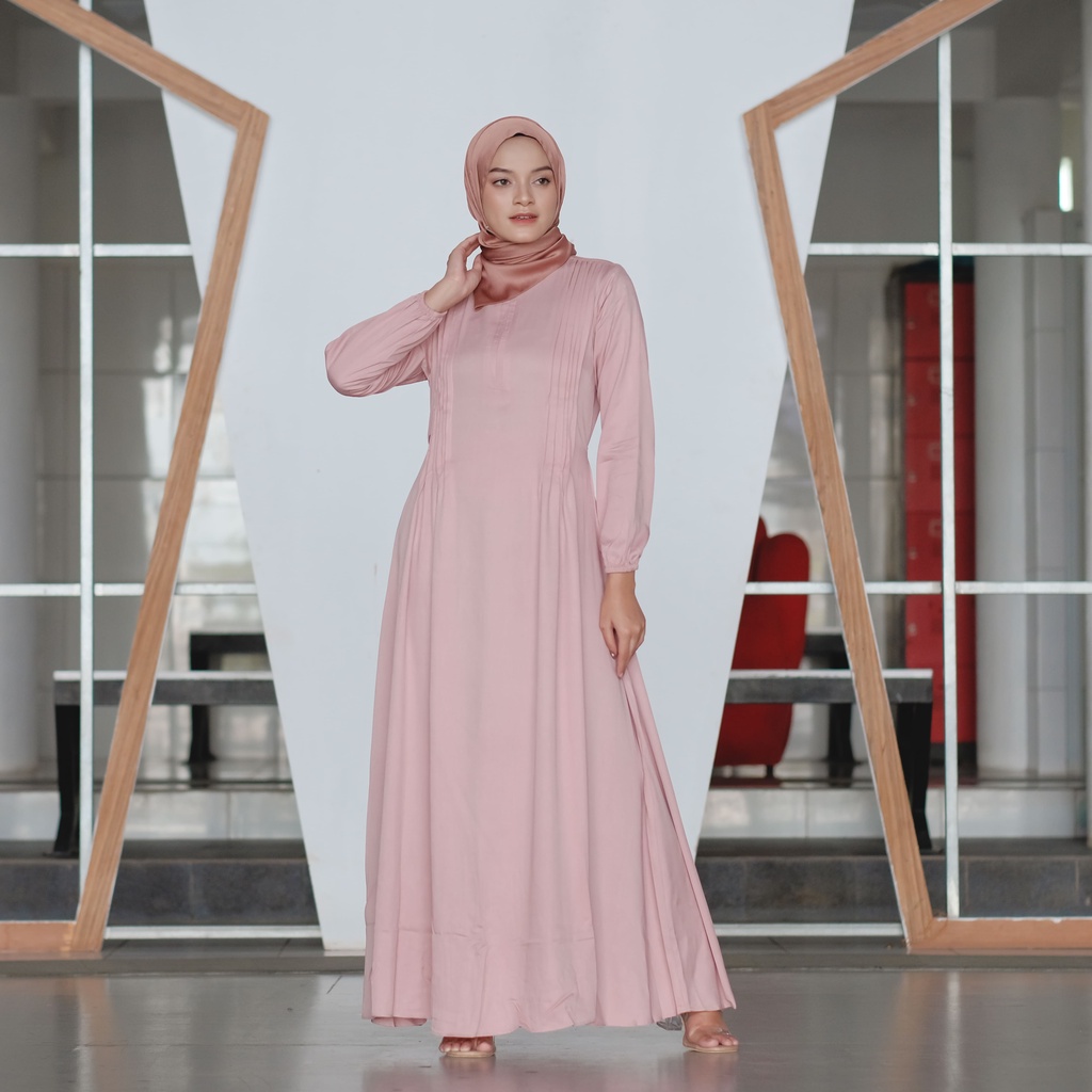 Flora Design - DENISA DRESS GAMIS RAYON PINK
