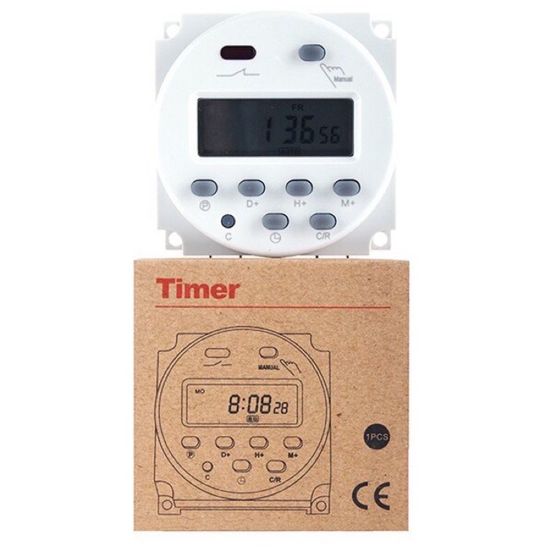 TIMER DIGITAL OTOMATIS AC 220V DC 12V 12Volt 16AMPER TIMER WALET