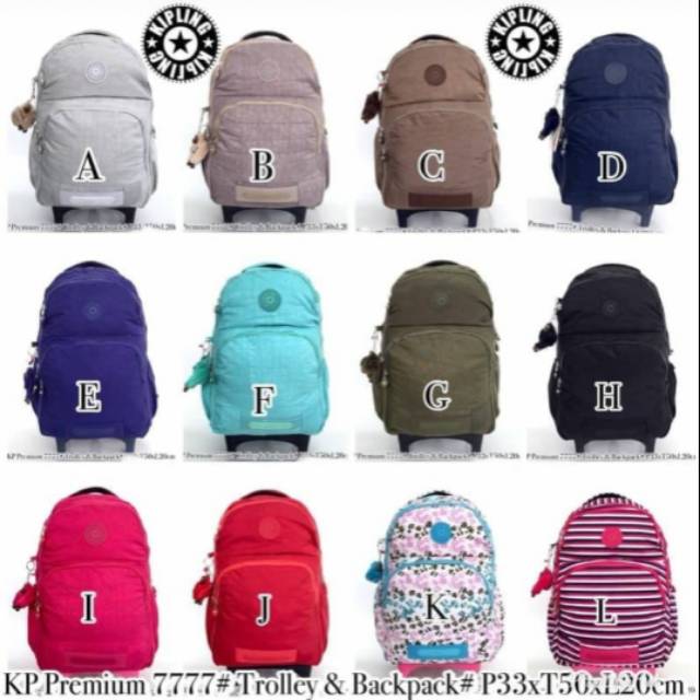 Tas KIPLING trolley backpack 7777