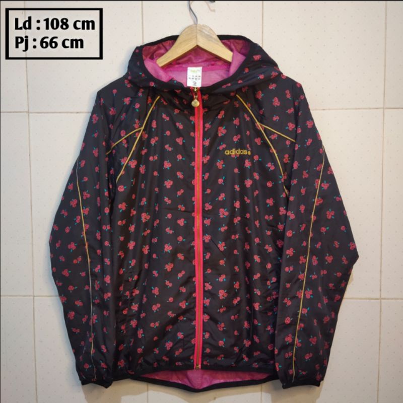 ADIDAS preloved branded jaket pria wanita cewek cowok thrift pl bekas second jacket parasut sport ca