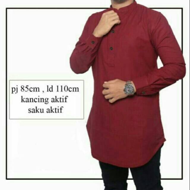 KEMEJA KOKO ETHES maron