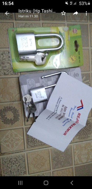 Gembok 40mm Panjang Merk Hpp