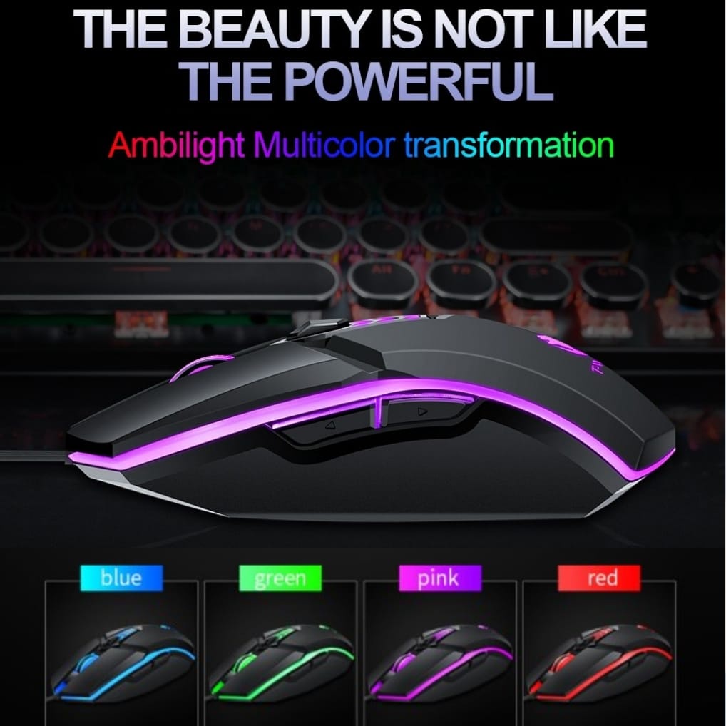 Berbagai Varian Mouse Gaming PC Komputer / Laptop HoneyComb / 4D RGB GM530 / GM V1 / TWolf GM510