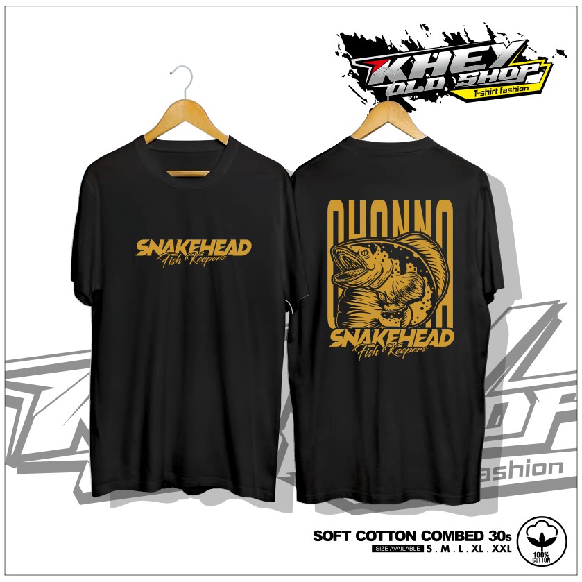 KAOS BAJU SNAKEHEAD FISH KEEPERS IKAN PREDATOR CHANNA TOMAN KAOS IKAN PREDATOR - KHEYOLDSHOP
