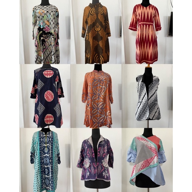 Preloved Dress Outer Blazer Baju Batik Kharisya AFAF Jrep Saseti