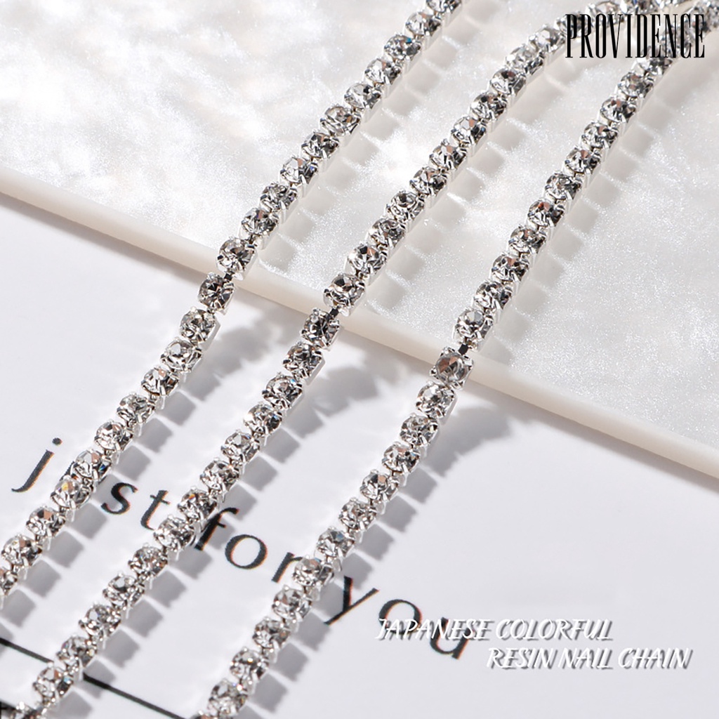 Providence 3pcs / Set Rantai Metal 3d Dekorasi Nail Art Diy Untuk Wanita