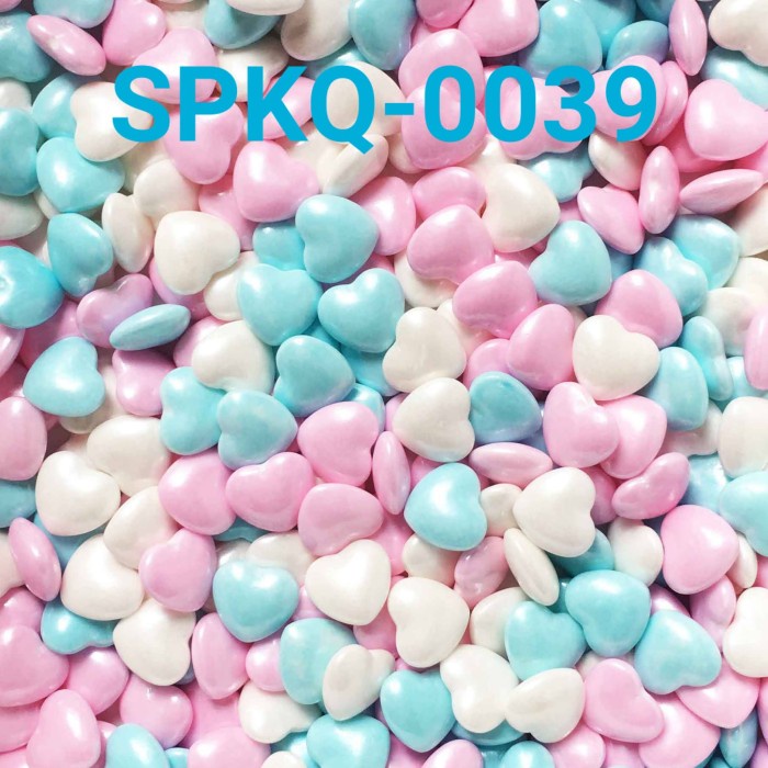 

SPKQ-0039 SPRINKLES SPRINKLE SPRINKEL 250GR HATI PINK BIRU BERKUALITAS