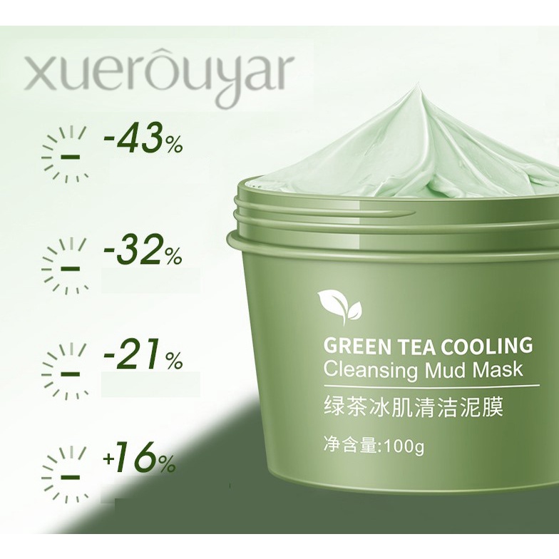 [TERMURAH] Masker Wajah Green Tea Clay Mask丨Pore Clean Clay Mask 100GR SOLUSI UNTUK MENCERAHKAN WAJAH GREEN TEA CLEANSING MUD MASK / MASKER WAJAH PEMBERSIH KOMEDO JERAWAT DAN MINYAK BERLEBIH DIJAMIN AMPUHM MAIGOOGLE