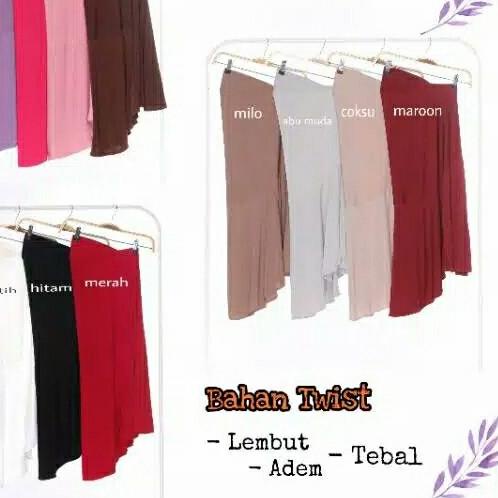 ☑ Kerudung Instan Jilbab Hijab Instan Short Syiria - Merah/Maroon ♫