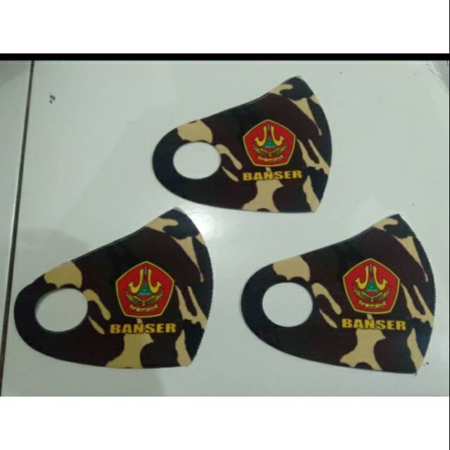 masker banser / masker loreng / masker logo banser / scuba banser / masker scuba banser