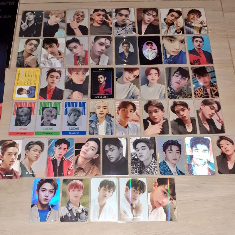 [TAKE ALL] Lucas official photocard wayv, superm, nct (syb lucas, pc take off lucas signed)