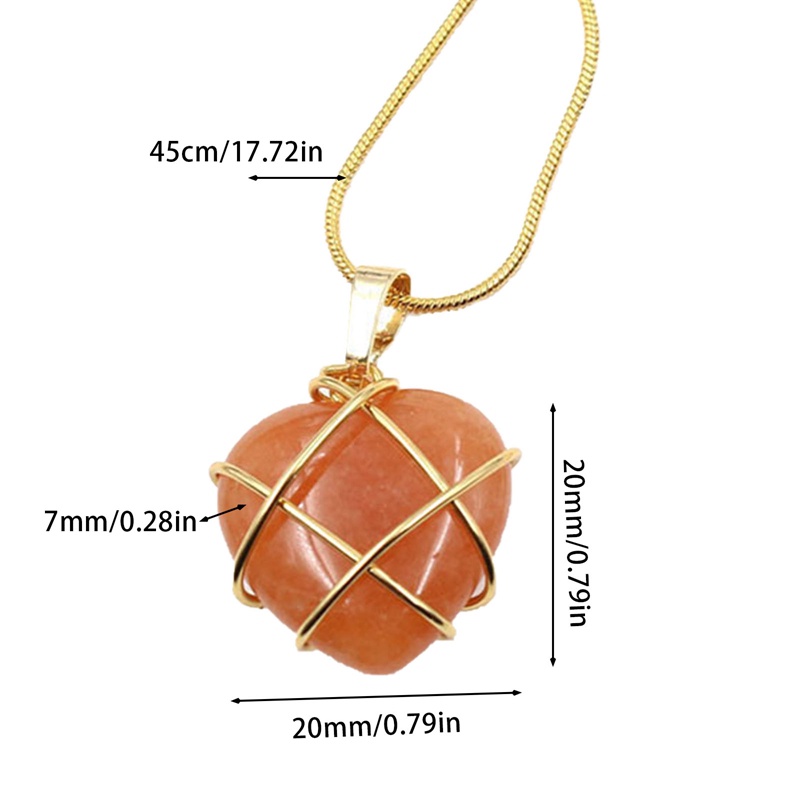 Kalung Rantai Choker Dengan Liontin Opal Bentuk Hati Aksen Kristal Untuk Wanita