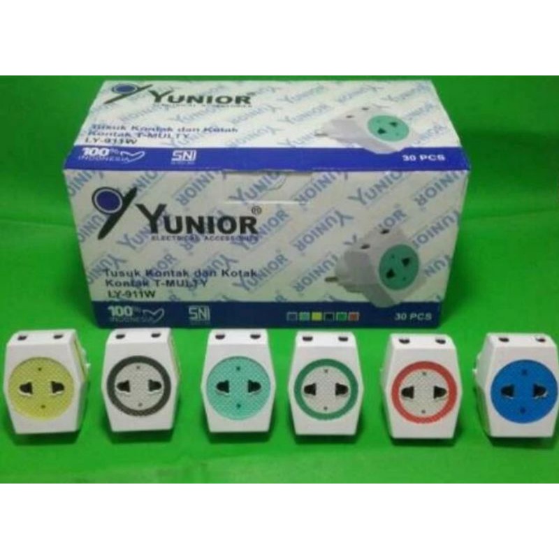 Loyal  Yunior T multi steker colokan cabang 3 LY 911W